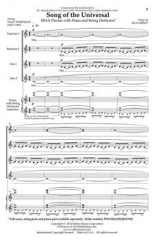 Song Of The Universal von Ola Gjeilo 