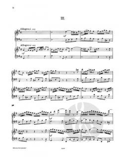 Orgelsonate Nr. 6 G-Dur BWV 530 von Johann Sebastian Bach für 2 Klaviere im Alle Noten Shop kaufen (Partitur)