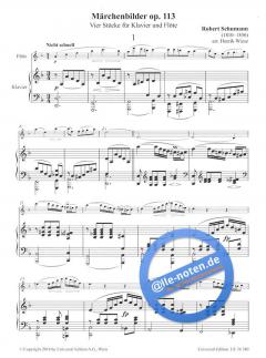 Märchenbilder - Vier Stücke von Robert Schumann 