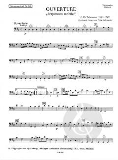 Ouverture Perpetuum mobile D-Dur (Erstdruck) (Georg Philipp Telemann) 
