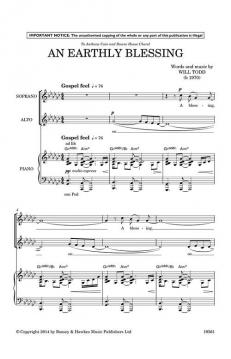An Earthly Blessing (Will Todd) 