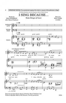 I Sing Because ... (Will Todd) 
