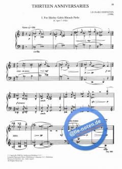 Complete Anniversaries von Leonard Bernstein für Klavier im Alle Noten Shop kaufen