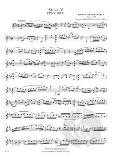 Six Cello Suites for Saxophone von Johann Sebastian Bach 