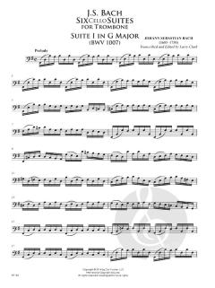 Six Cello Suites For Trombone von Johann Sebastian Bach 