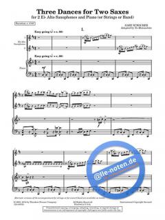 Three Dances for Two Saxes von Gary Schocker 
