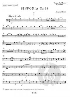 Sinfonia Nr. 38 C-Dur Hob. I:38 von Joseph Haydn 
