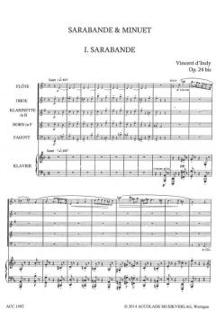 Sarabande et Minuet op. 24 bis (Vincent d’Indy) 