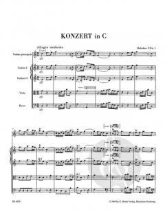 Konzert für Violine und Orchester C-Dur Hob. VIIa:1 von Joseph Haydn 