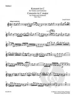 Konzert für Violine und Orchester C-Dur Hob. VIIa:1 von Joseph Haydn 