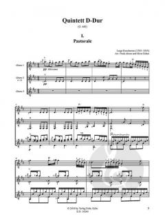 Quintett D-Dur G. 448 von Luigi Boccherini 