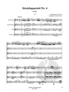 Streichquartett Nr. 4 B-Dur von Joseph Bengraf im Alle Noten Shop kaufen