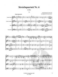 Streichquartett Nr. 6 A-Dur von Joseph Bengraf im Alle Noten Shop kaufen