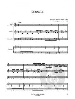 Sonata IX für Flöte, Violine und Basso continuo G-Dur (Sebastian Bodinus) 