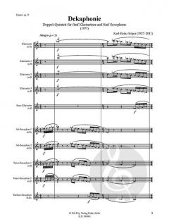 Dekaphonie von Karl-Heinz Köper für 10 Holzbläser (Partitur) im Alle Noten Shop kaufen