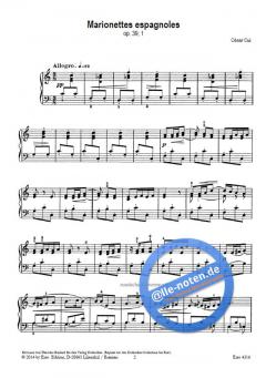 Marionettes espagnoles op. 39, 1 von Cesar Cui 