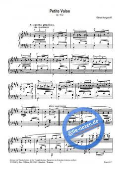 Petite Valse op. 10, 2 von Genari Karganoff 