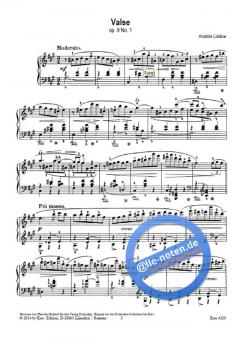 Valse op. 9, 1 von Anatoli Ljadow 