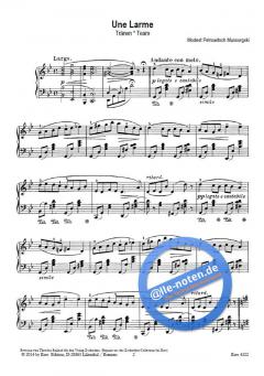 Une Larme op. 26 von Modest Petrowitsch Mussorgski 