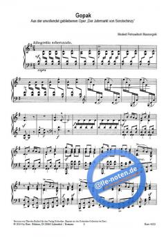 Gopack op. 26 von Modest Petrowitsch Mussorgski 