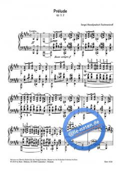 Prelude op. 3, 2 von Sergei Rachmaninow 
