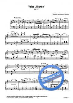 Valse 'Mignon' op. 3, 1 von Vladimir Rebikov 