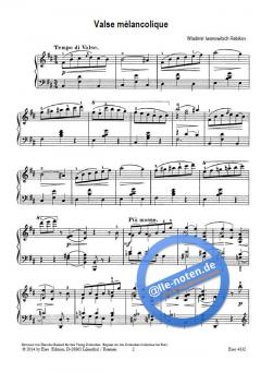 Valse melancolique von Vladimir Rebikov 