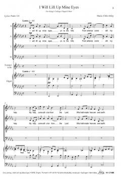 I Will Lift Up Mine Eyes (Chris Artley) 