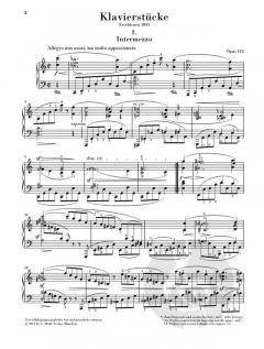 Klavierstücke op. 118 von Johannes Brahms im Alle Noten Shop kaufen - HN1215