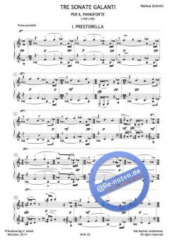 Tre sonate galanti per il pianoforte von Markus Schmitt 