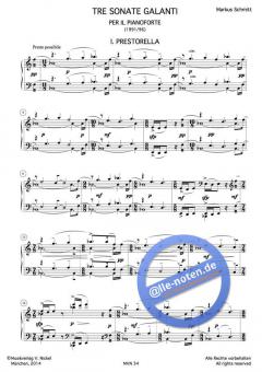 Tre sonate galanti per il pianoforte von Markus Schmitt 