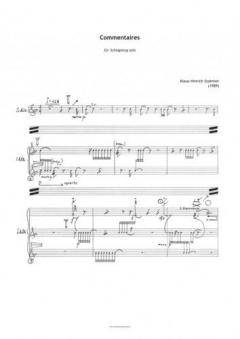 Commentaires (Klaus Hinrich Stahmer) 