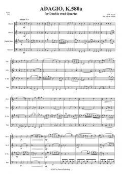 Adagio KV 580a von Wolfgang Amadeus Mozart für Holzbläser Quartett im Alle Noten Shop kaufen