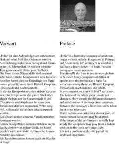 Passacaglia Sopra La Folia von Friedemann Graef 