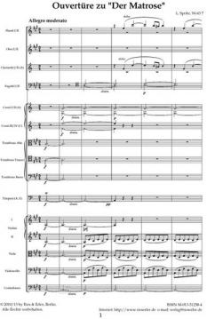 Ouvertüre zum Schauspiel 'Der Matrose' WoO 7 von Louis Spohr für Orchester im Alle Noten Shop kaufen (Partitur)