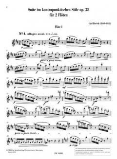 Suite im kontrapunktischen Stile op. 38 von Carl Rorich für zwei Flöten (1906) im Alle Noten Shop kaufen