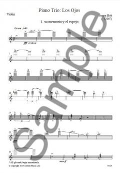 Piano Trio - Los Ojos (Simon Holt) 