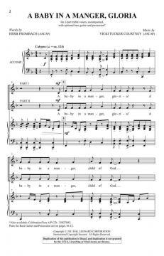 Courtney Baby In Manger Gloria 2pt 