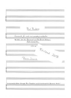 Concerto For Viola And Orchestra von Poul Ruders im Alle Noten Shop kaufen