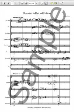 Concertino for Flute and Orchestra von Laurence Roman im Alle Noten Shop kaufen (Partitur)