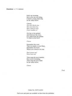 Early One Morning von Patrick Hawes 