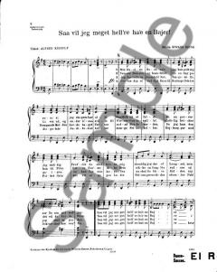 Saa Vil Jeg Meget Hell're Ha En Bajer von Edvard Brink 