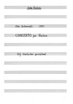 Violin Concerto von Ole Schmidt 