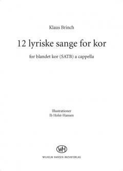 12 Lyriske Sange (Klaus Brinch) 