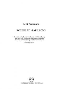 Rosenbad - Papillons (Bent Sorensen) 