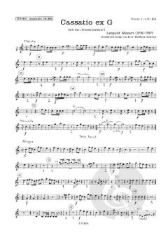 Cassatio ex G (mit der Kindersinfonie) (Leopold Mozart) 