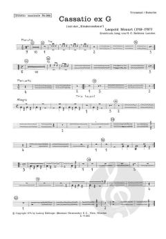 Cassatio ex G (mit der Kindersinfonie) (Leopold Mozart) 