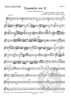 Cassatio ex G (mit der Kindersinfonie) (Leopold Mozart) 