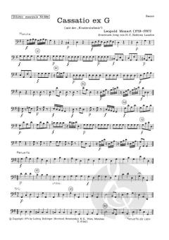 Cassatio ex G (mit der Kindersinfonie) (Leopold Mozart) 