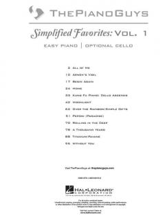 Simplified Favorites Vol. 1 von The Piano Guys 
